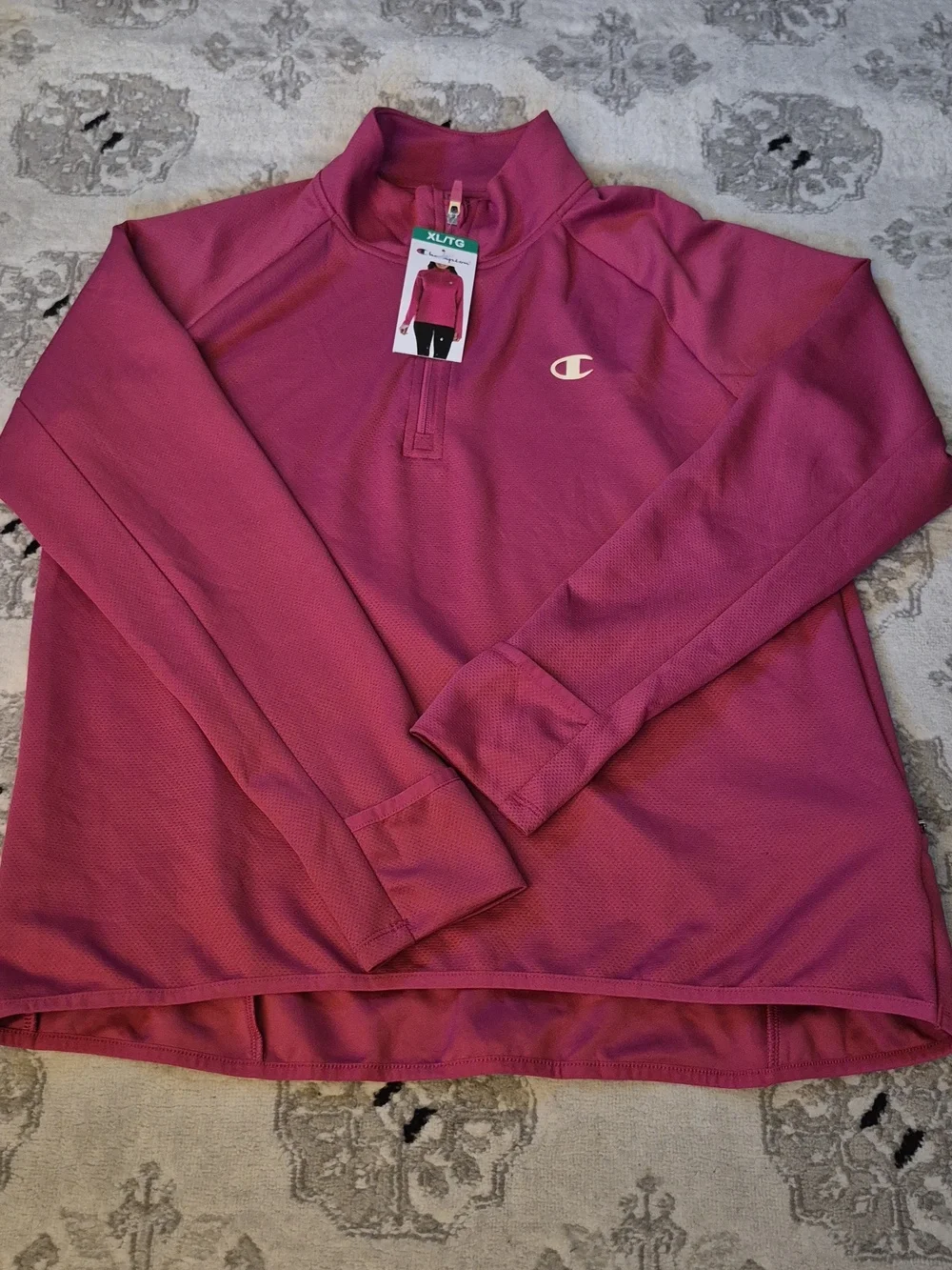 XL: 🩷Champion 1/3 Zip Active wear Top - Picture 2 of 9